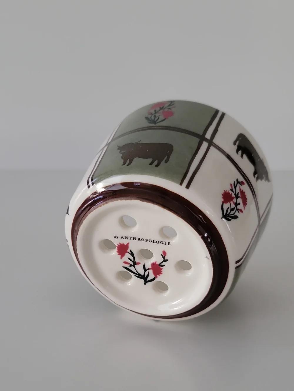 Anthropologie Millie Cow Berry Basket NWOT